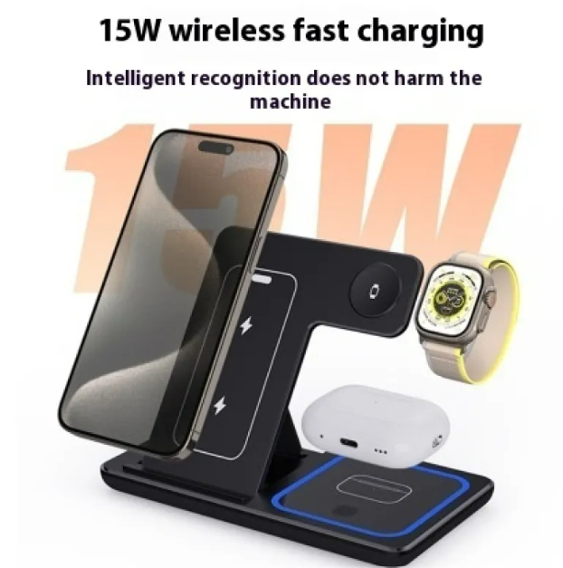 3 in 1 Wireless Charging Station