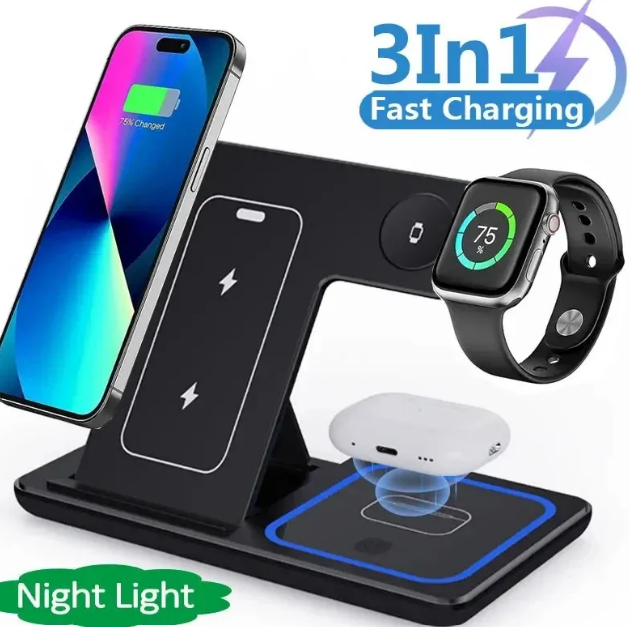 3 in 1 Wireless Charging Station